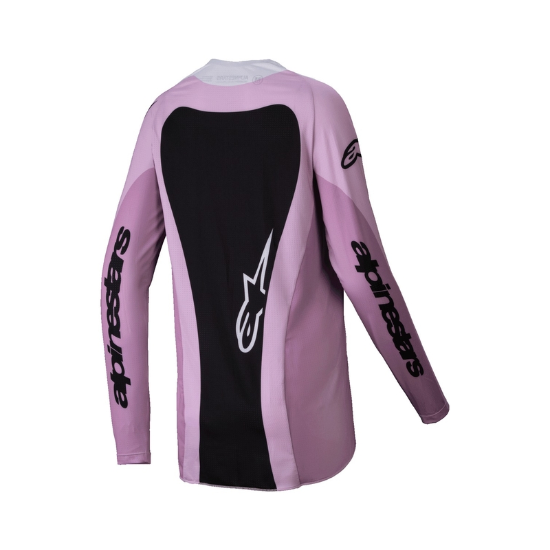 Tricou motocross damă Alpinestars Stella Techstar Melt negru-crem-blush