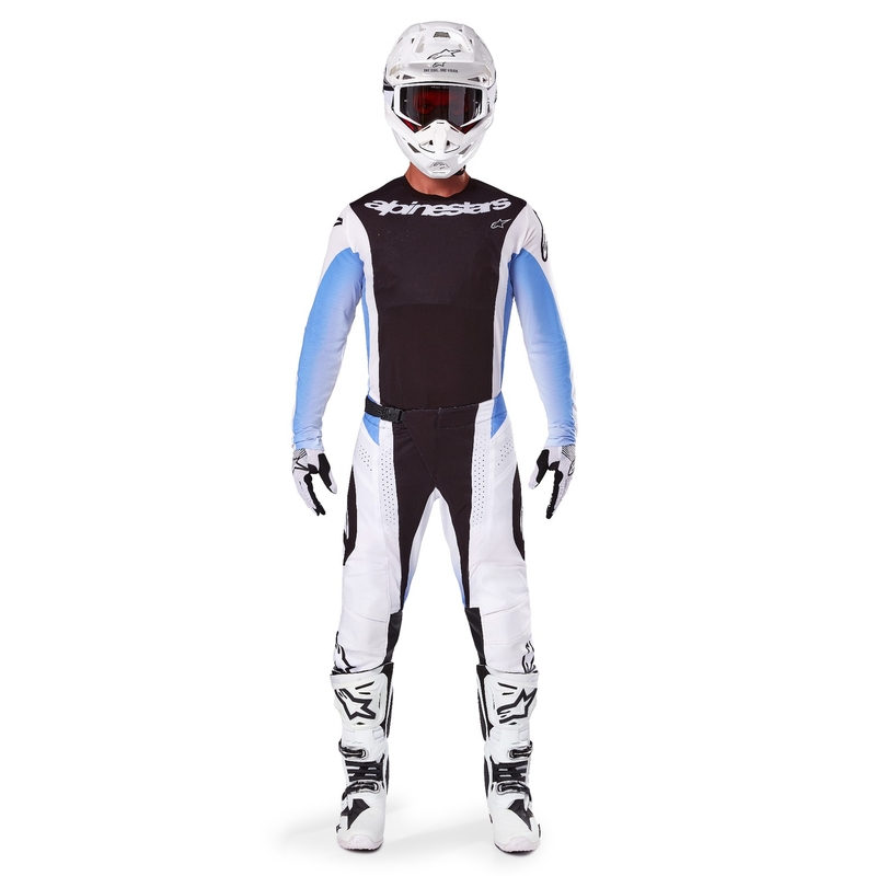 Pantaloni motocross Alpinestars Techstar Melt negru-albastru