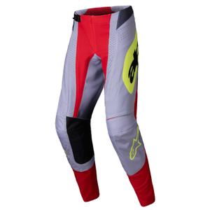 Pantaloni motocross Alpinestars Techstar Melt roșu-gri