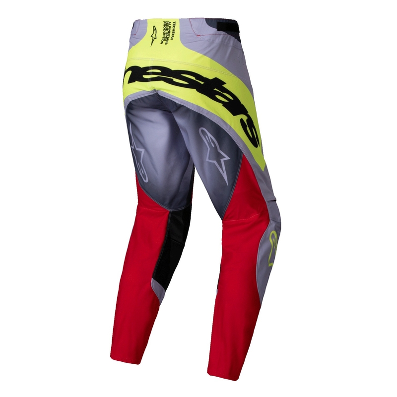 Pantaloni motocross Alpinestars Techstar Melt roșu-gri