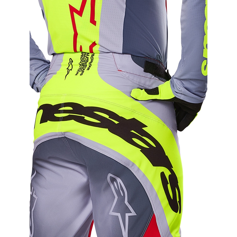Pantaloni motocross Alpinestars Techstar Melt roșu-gri