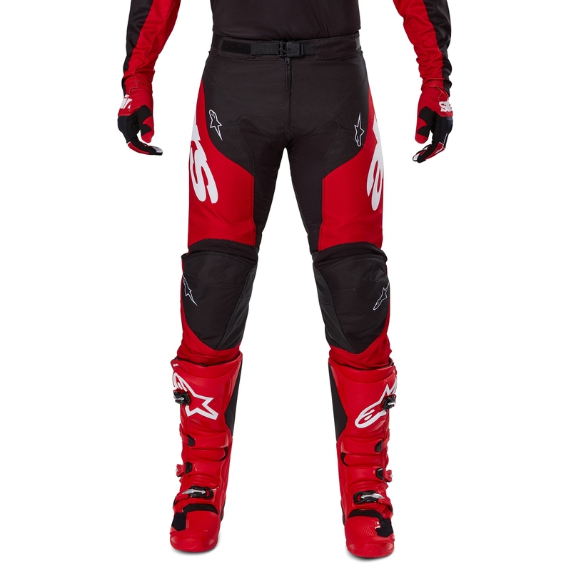 Pantaloni motocross Alpinestars Racer Veil negru-rosu