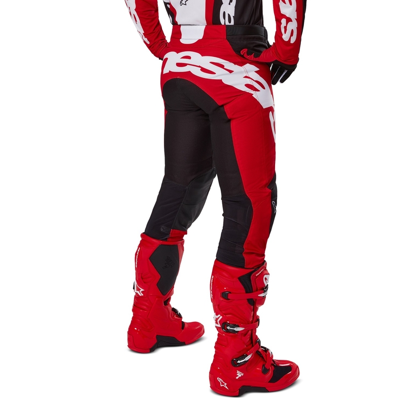 Pantaloni motocross Alpinestars Racer Veil negru-rosu