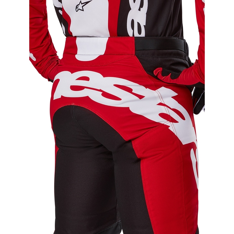 Pantaloni motocross Alpinestars Racer Veil negru-rosu