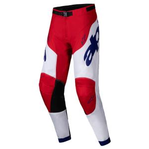 Pantaloni motocross Alpinestars Racer Veil roșu-alb