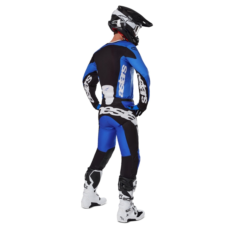 Pantaloni motocross Alpinestars Racer Veil albastru-negru