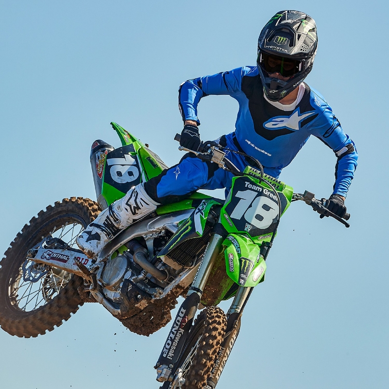 Pantaloni motocross Alpinestars Racer Veil albastru-negru