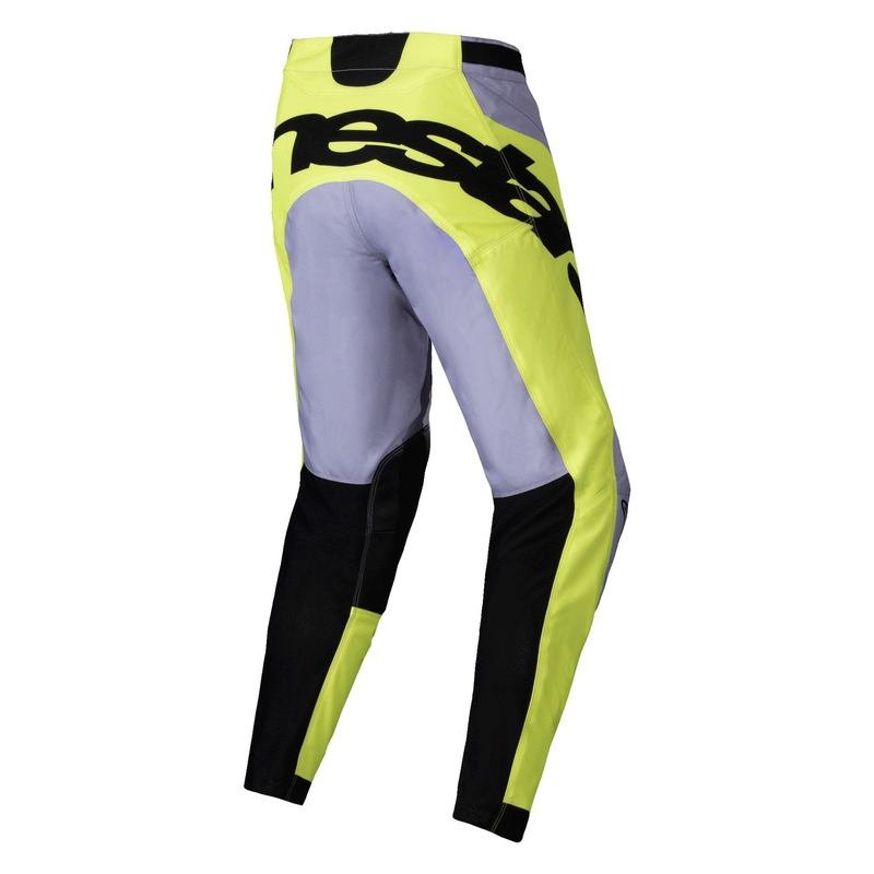 Pantaloni motocross Alpinestars Racer Veil gri-galben fluo