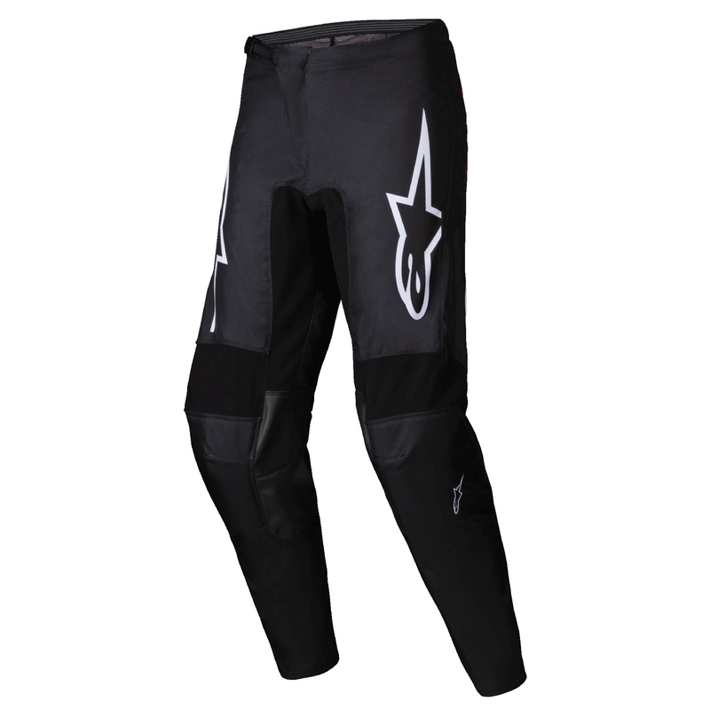 Pantaloni motocross Alpinestars Fluid Haul alb-negru