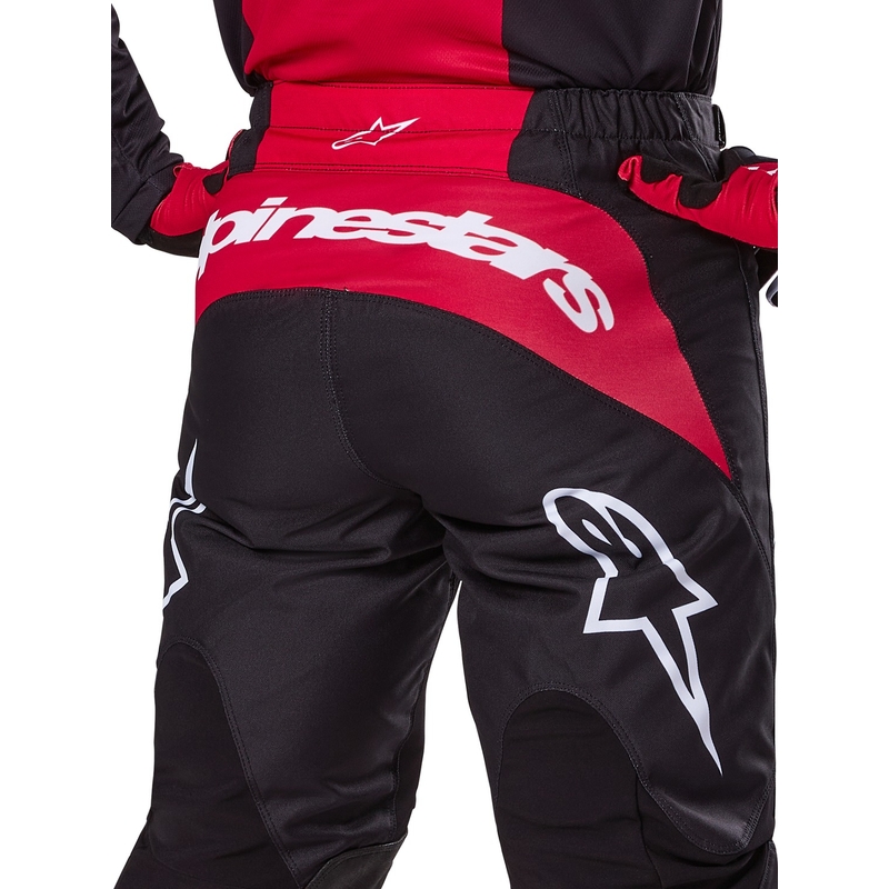 Pantaloni motocross Alpinestars Fluid Haul alb-negru
