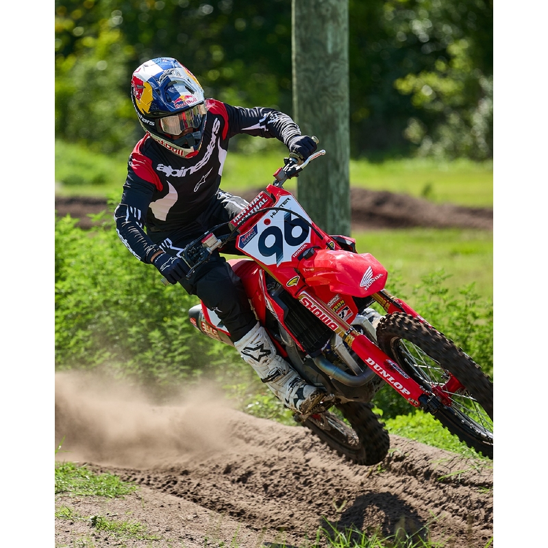 Pantaloni motocross Alpinestars Fluid Haul alb-negru