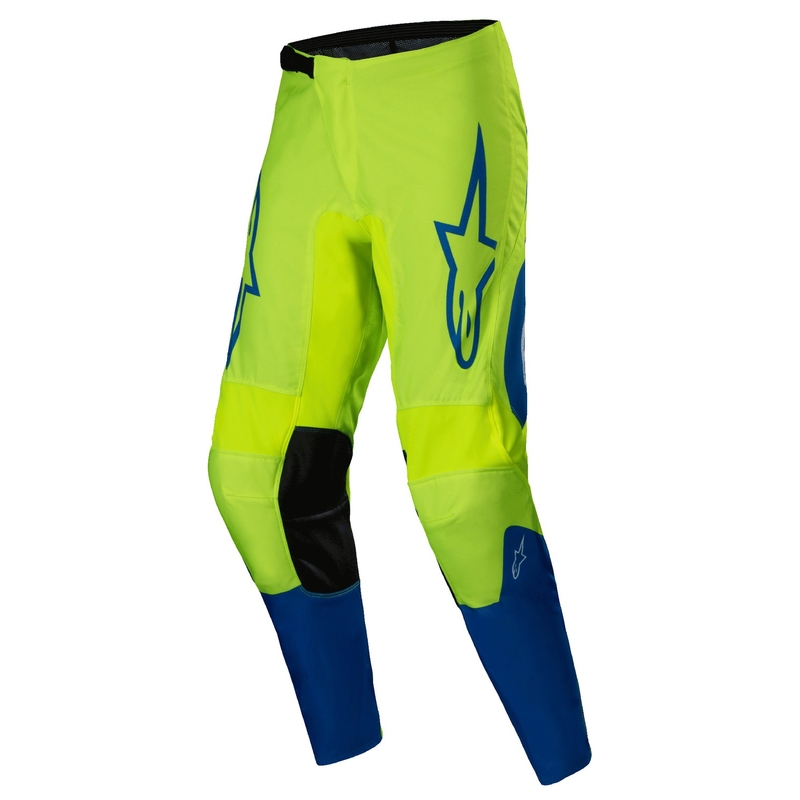Pantaloni motocross Alpinestars Fluid Haul galben-albastru fluo