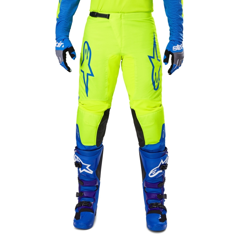 Pantaloni motocross Alpinestars Fluid Haul galben-albastru fluo