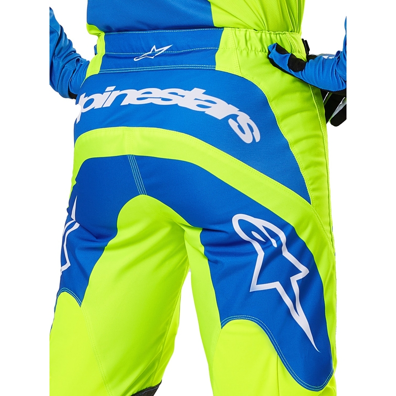 Pantaloni motocross Alpinestars Fluid Haul galben-albastru fluo