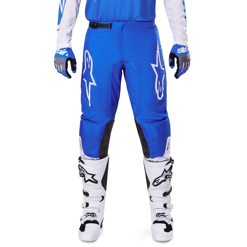 Pantaloni motocross Alpinestars Fluid Haul albastru-alb