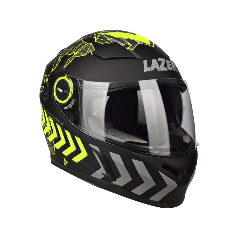 Cască integrală pentru moto Lazer Bayamo Adam Adam Special replica galben fluo lichidare