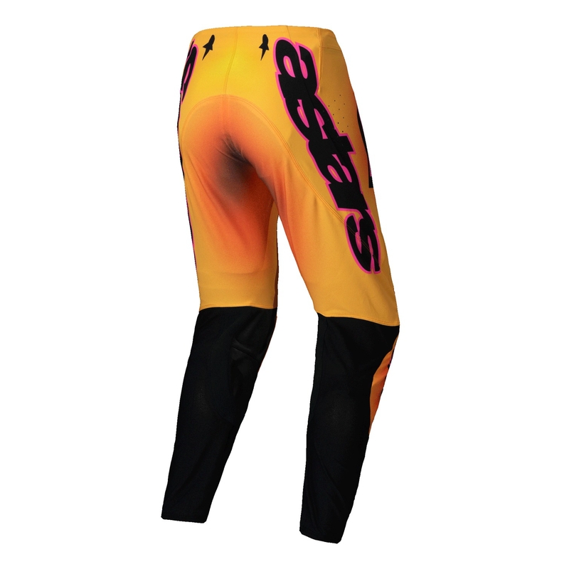 Pantaloni motocross Alpinestars Supertech Lipan galben-roz