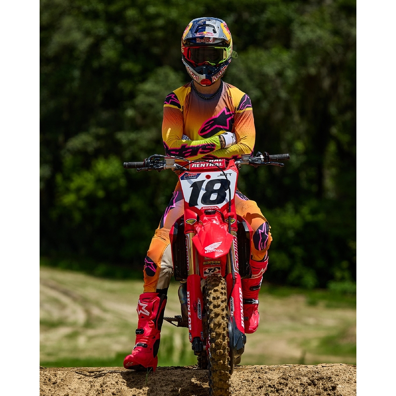 Pantaloni motocross Alpinestars Supertech Lipan galben-roz