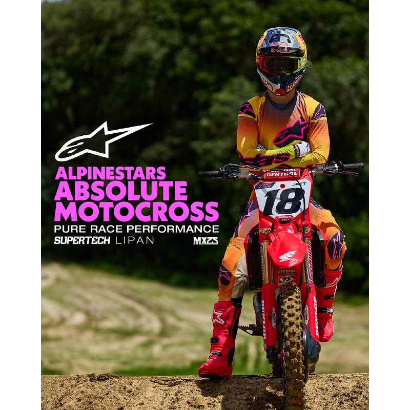 Pantaloni motocross Alpinestars Supertech Lipan galben-roz
