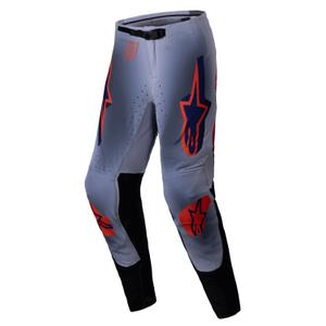 Pantaloni motocross Alpinestars Supertech Lipan gri-portocaliu fluo