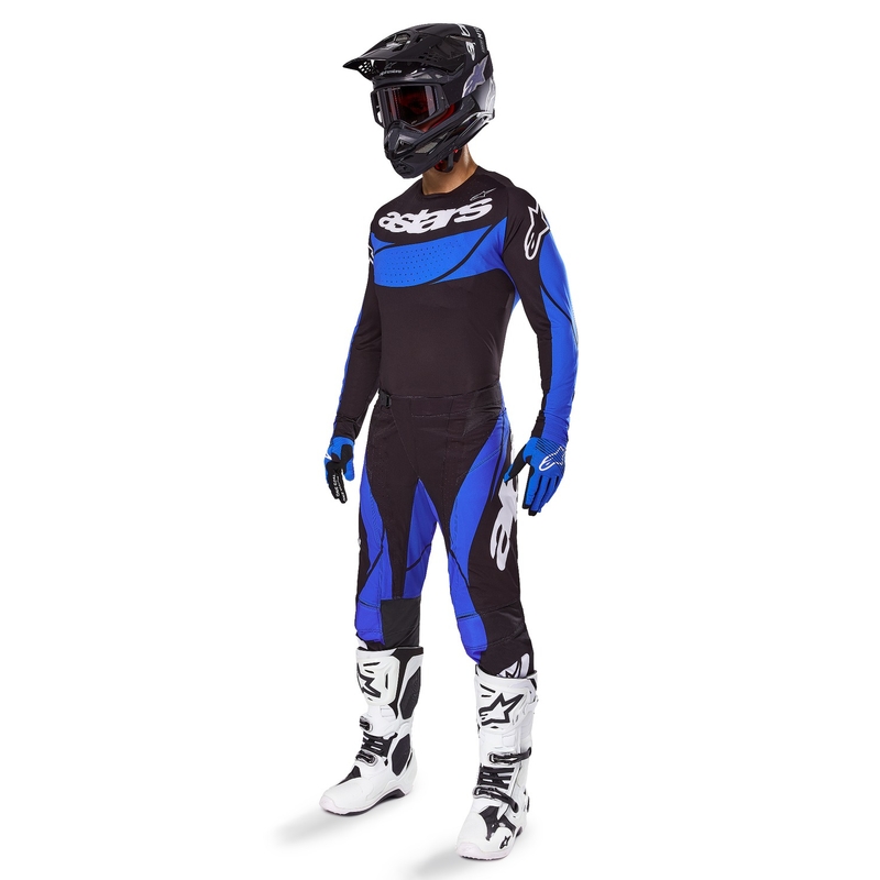 Pantaloni motocross Alpinestars Techstar Dreem negru-albastru