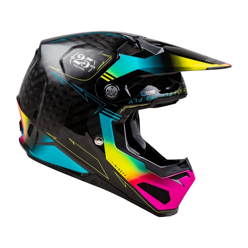 Casca motocross FLY Racing Formula S negru-albastru