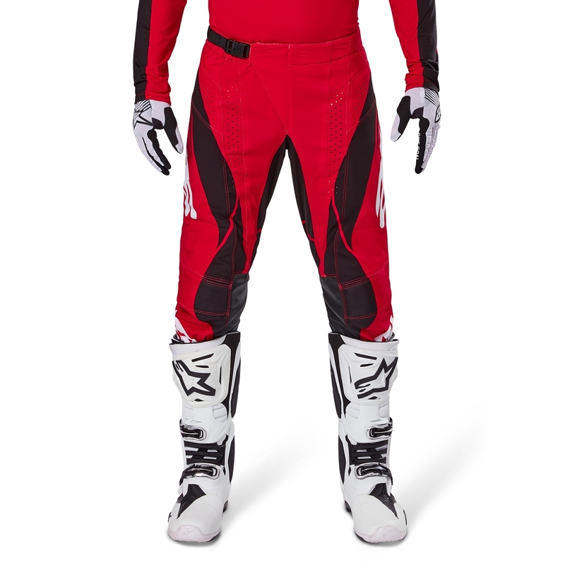 Pantaloni motocross Alpinestars Techstar Dreem roșu-negru