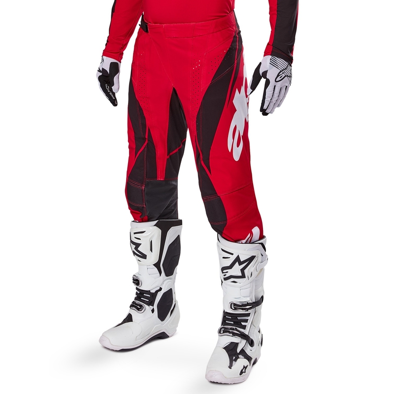 Pantaloni motocross Alpinestars Techstar Dreem roșu-negru