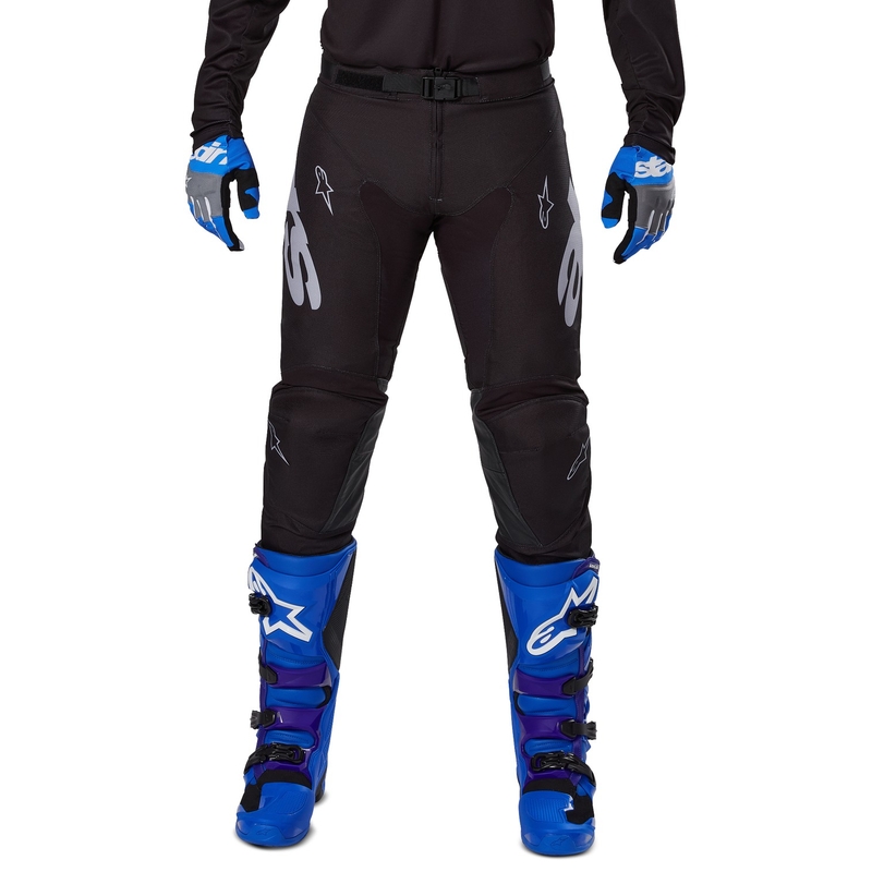 Pantaloni motocross Alpinestars Racer Graphite negru-gri