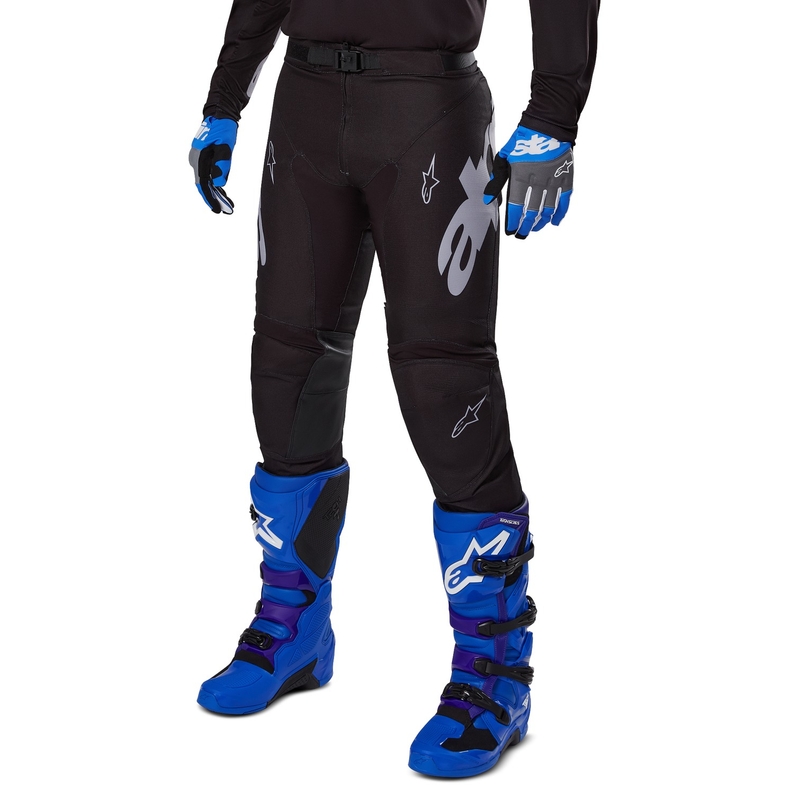 Pantaloni motocross Alpinestars Racer Graphite negru-gri