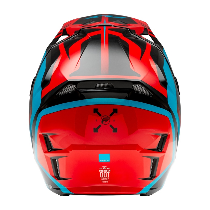 Casca motocross FLY Racing Formula CP rosu-negru-albastru