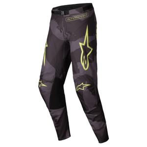 Pantaloni motocross Alpinestars Racer Hollow galben-camo închis închis