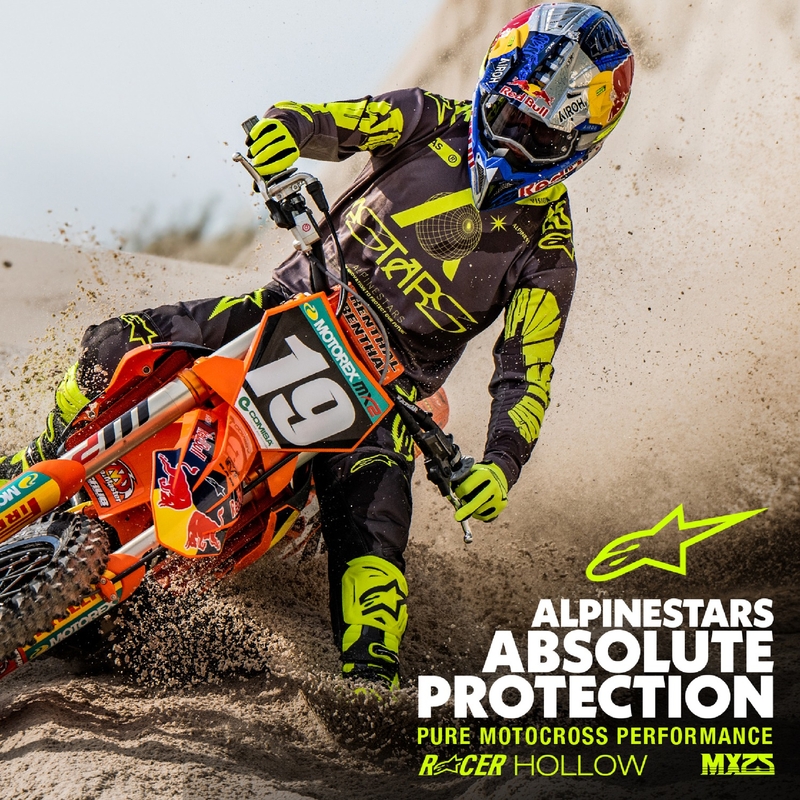 Pantaloni motocross Alpinestars Racer Hollow galben-camo închis închis