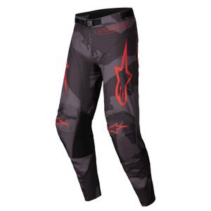 Pantaloni motocross Alpinestars Racer Hollow gri camo-portocaliu fluo