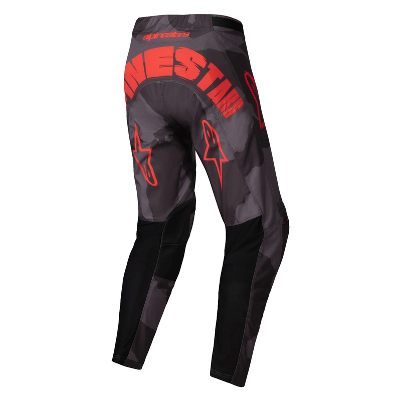Pantaloni motocross Alpinestars Racer Hollow gri camo-portocaliu fluo