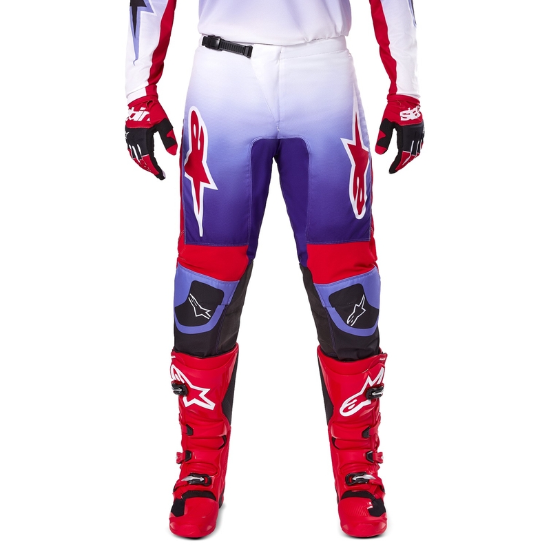 Pantaloni motocross Alpinestars Fluid Wurx violet-rosu