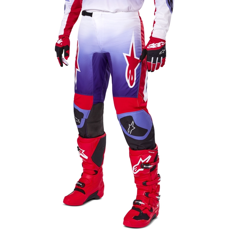 Pantaloni motocross Alpinestars Fluid Wurx violet-rosu