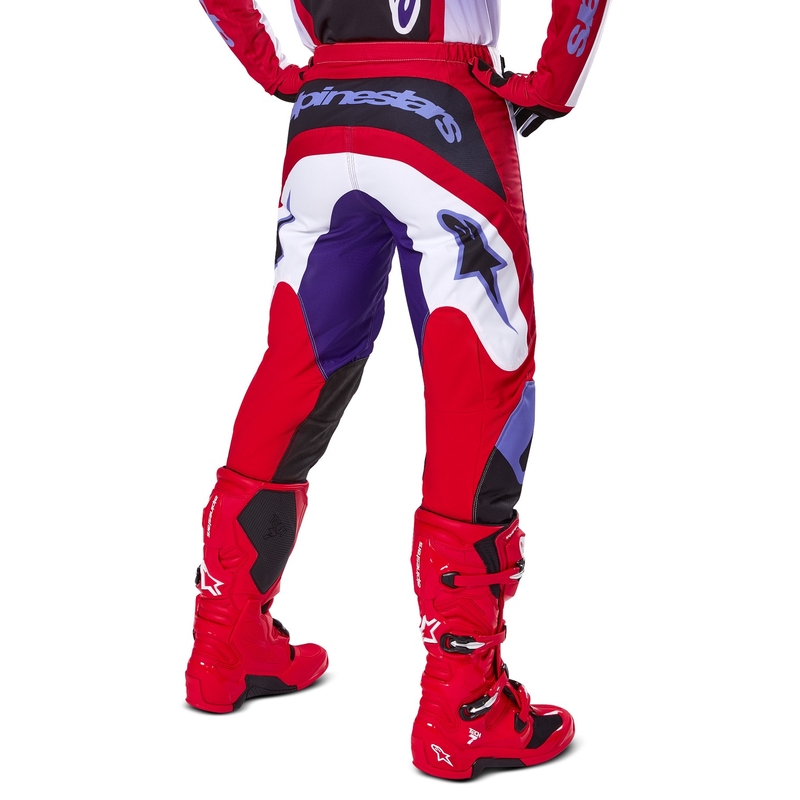Pantaloni motocross Alpinestars Fluid Wurx violet-rosu