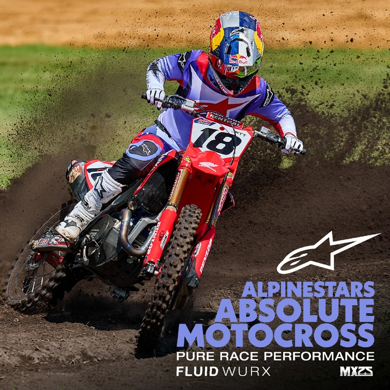 Pantaloni motocross Alpinestars Fluid Wurx violet-rosu