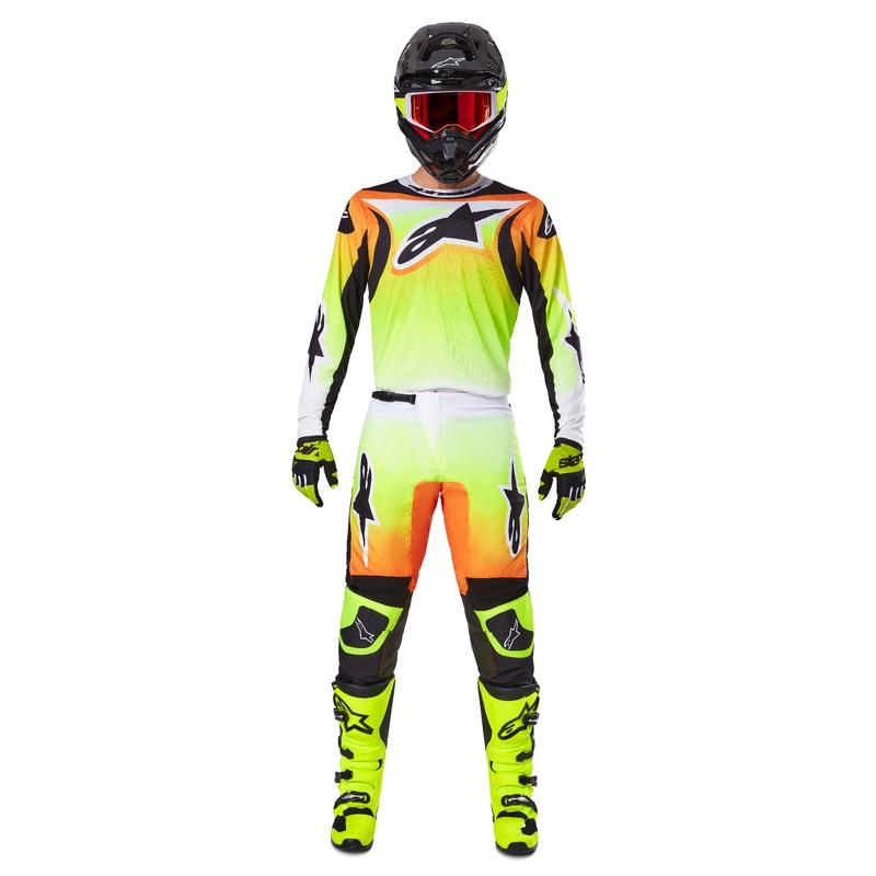 Pantaloni motocross Alpinestars Fluid Wurx galben-negru