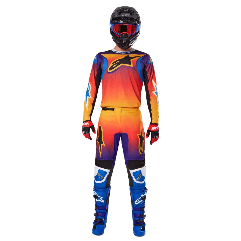 Pantaloni motocross Alpinestars Fluid Wurx multicolori