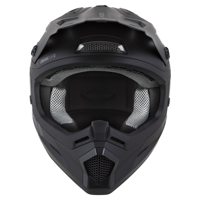 Casca motocross Cassida Cross Cup 2 Alta negru-gri mat