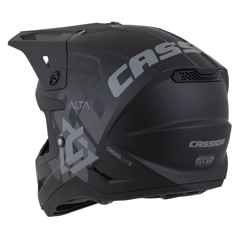 Casca motocross Cassida Cross Cup 2 Alta negru-gri mat