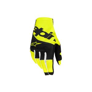 Mănuși de motocross Alpinestars Techstar 2025 negru-galben fluo