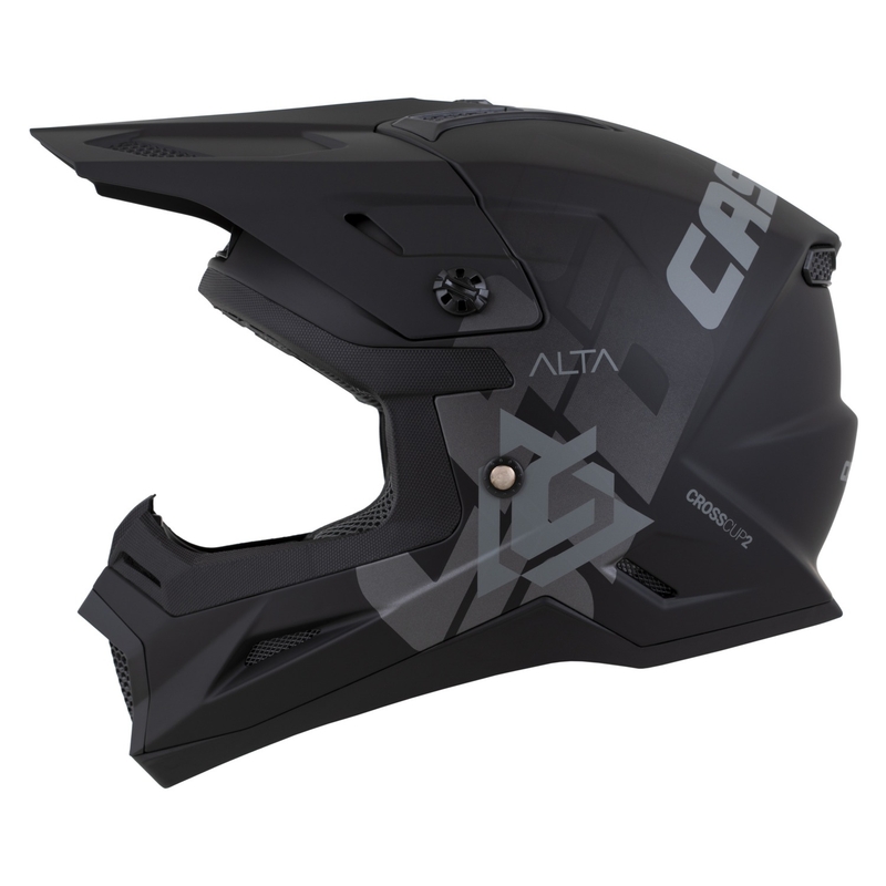 Casca motocross copii Cassida Cross Cup 2 Alta negru-gri mat