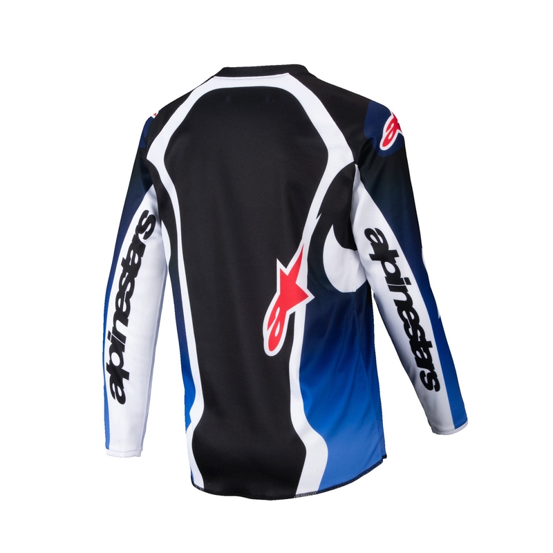 Tricou motocross copii Alpinestars Racer Wurx albastru-negru