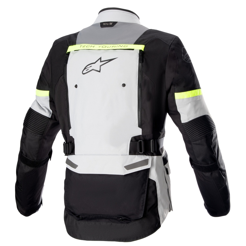 Geacă motocicletă Alpinestars Bogota PRO Drystar gri-negru-galben fluo