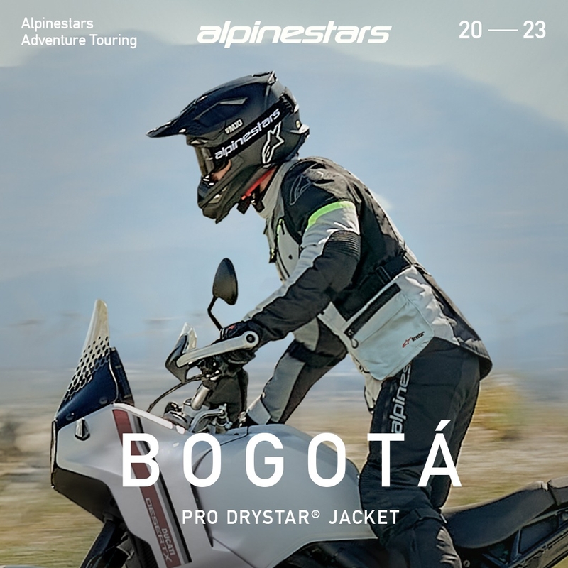 Geacă motocicletă Alpinestars Bogota PRO Drystar gri-negru-galben fluo