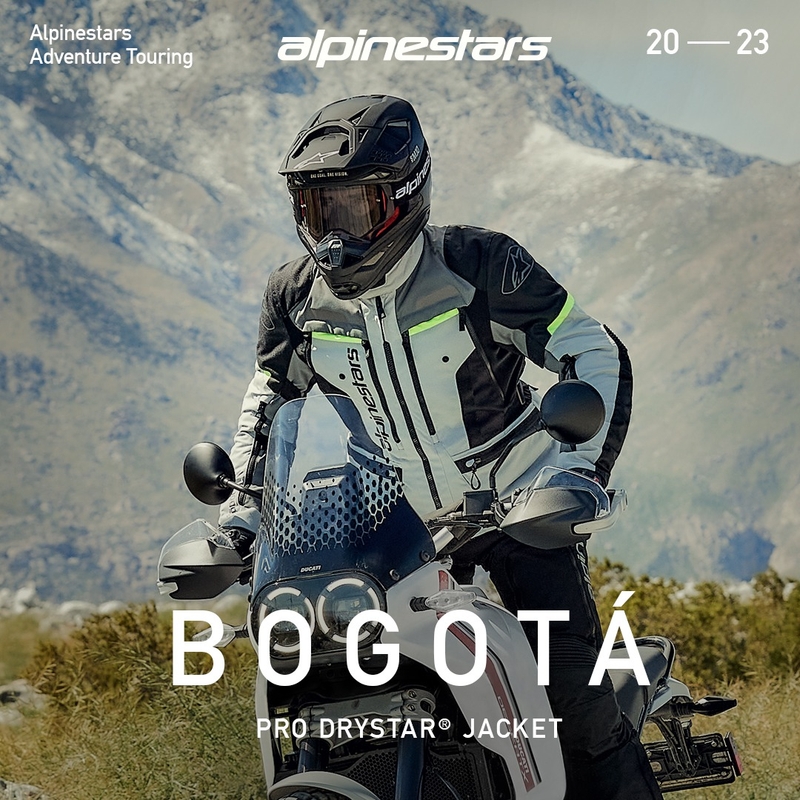 Geacă motocicletă Alpinestars Bogota PRO Drystar gri-negru-galben fluo