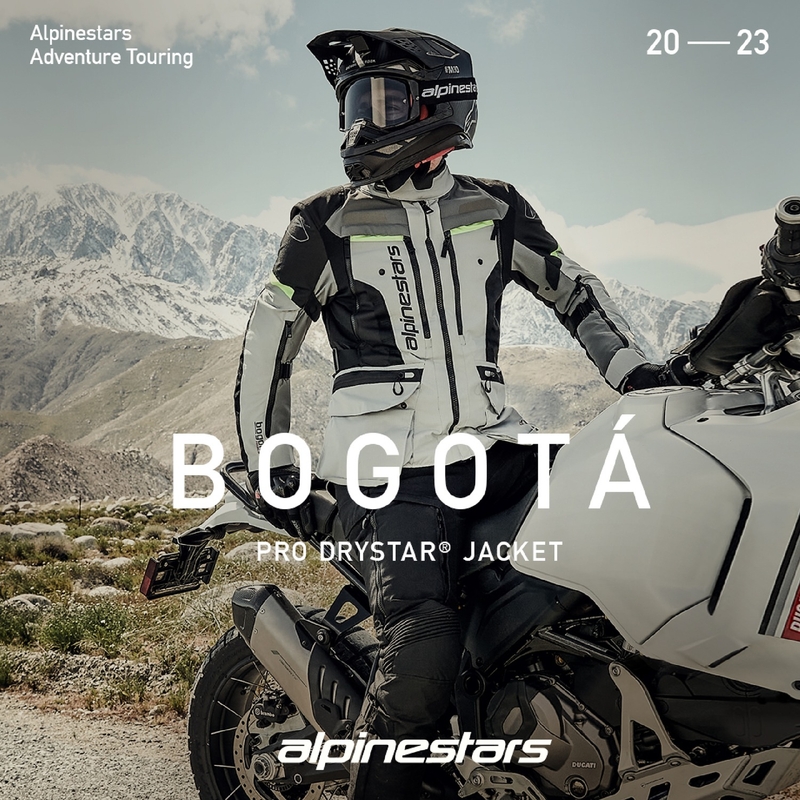 Geacă motocicletă Alpinestars Bogota PRO Drystar gri-negru-galben fluo